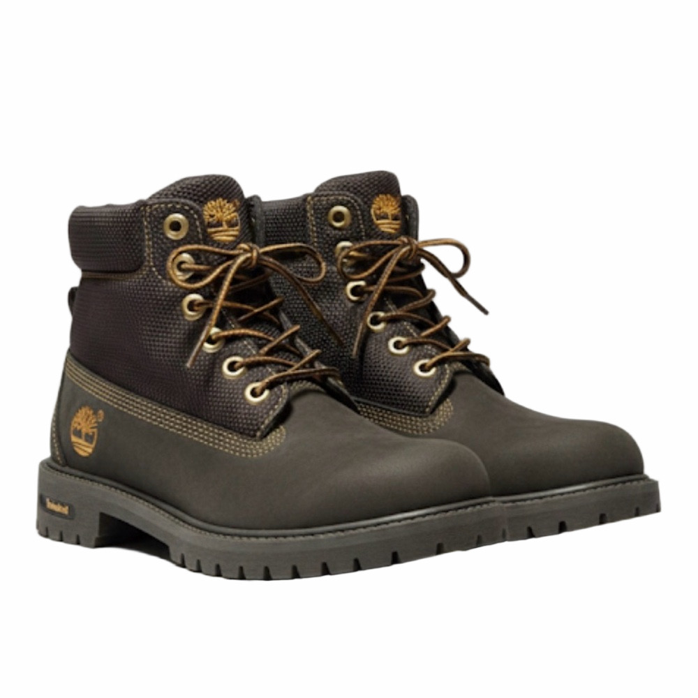 SIZE 3.5Y Youth Timberland Boots Black, EUC